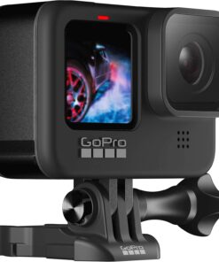 Alternative view of GoPro HERO9 - Caméra de sport étanche avec écran LCD avant et écran tactile arrière, vidéo Ultra HD 5K, photos 20 MP, diffusion en direct 1080p, webcam, stabilisation, noir