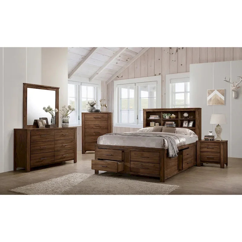 6 Underbed Drawers Bed In Walnut – Image 2