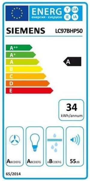 SIEMENS Hotte decorative murale LC97BHP50, Hotte murale,iQ500,90 cm, Inox – Image 2