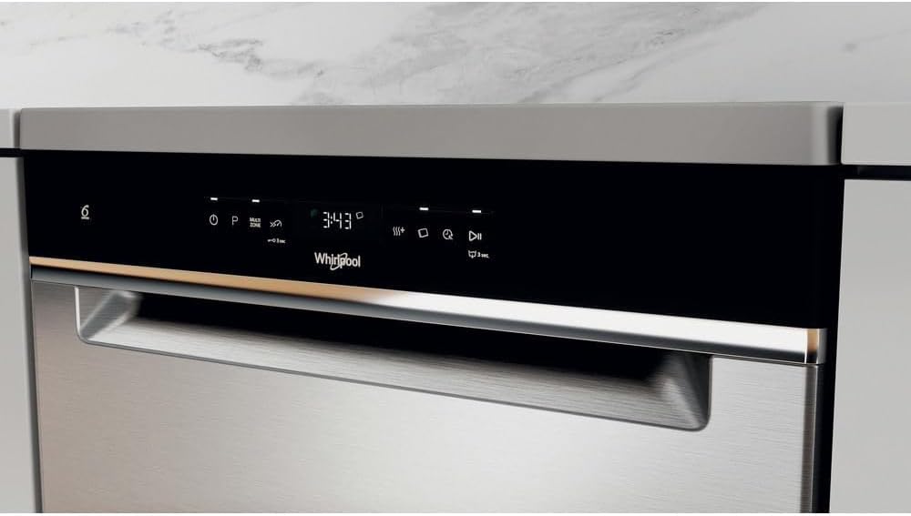 Whirlpool Lave-vaisselle, couleur inoxydable, grande capacité – WFO 3T141 X – Image 2