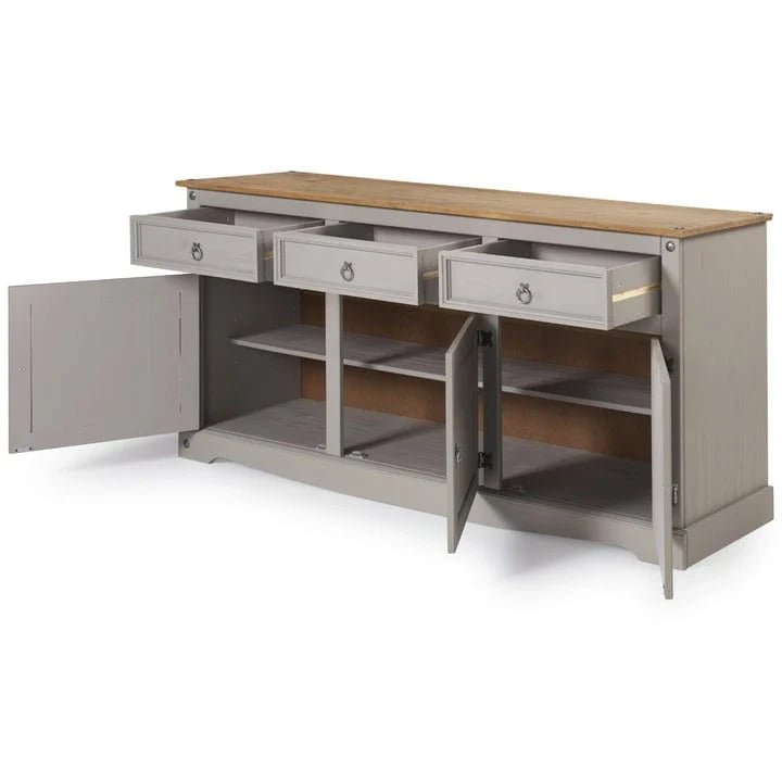 65 Wood Buffet Sideboard Farmhouse - Corona Collection – Image 16