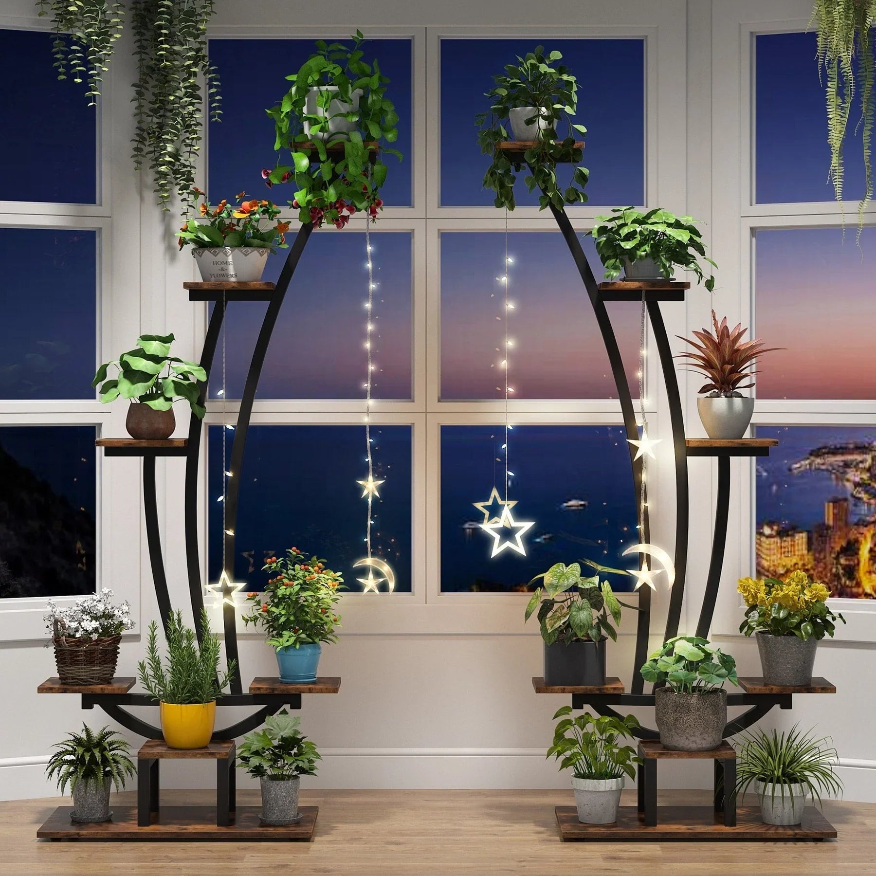 Indoor Plant Stand, 6-Tier Flower Rack for Home Garden- Set of 2 – Image 5