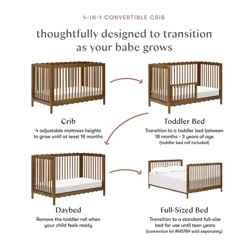 Babyletto Swell 4-in-1 Convertible Crib with Toddler Bed Conversion Kit – Image 37