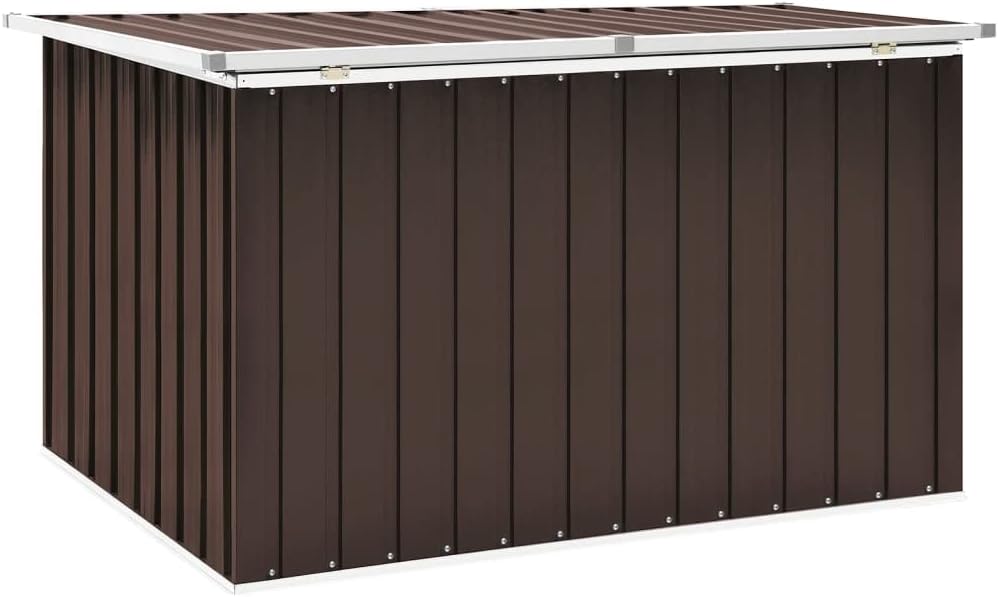 FIRBNUS Coffre de jardin Coffre de rangement extérieur banc extérieur coffre extérieur coffre extérieur grand coffre extérieur 149 x 99 x 93 cm acier galvanisé et plastique – Image 3
