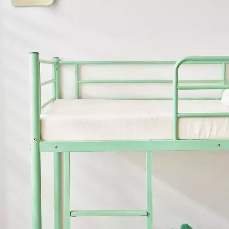 Karl Home Twin Over Twin Steel Bunk Bed Frame Ladder Bedroom Dorm Room for Kids Adult Children – Image 15