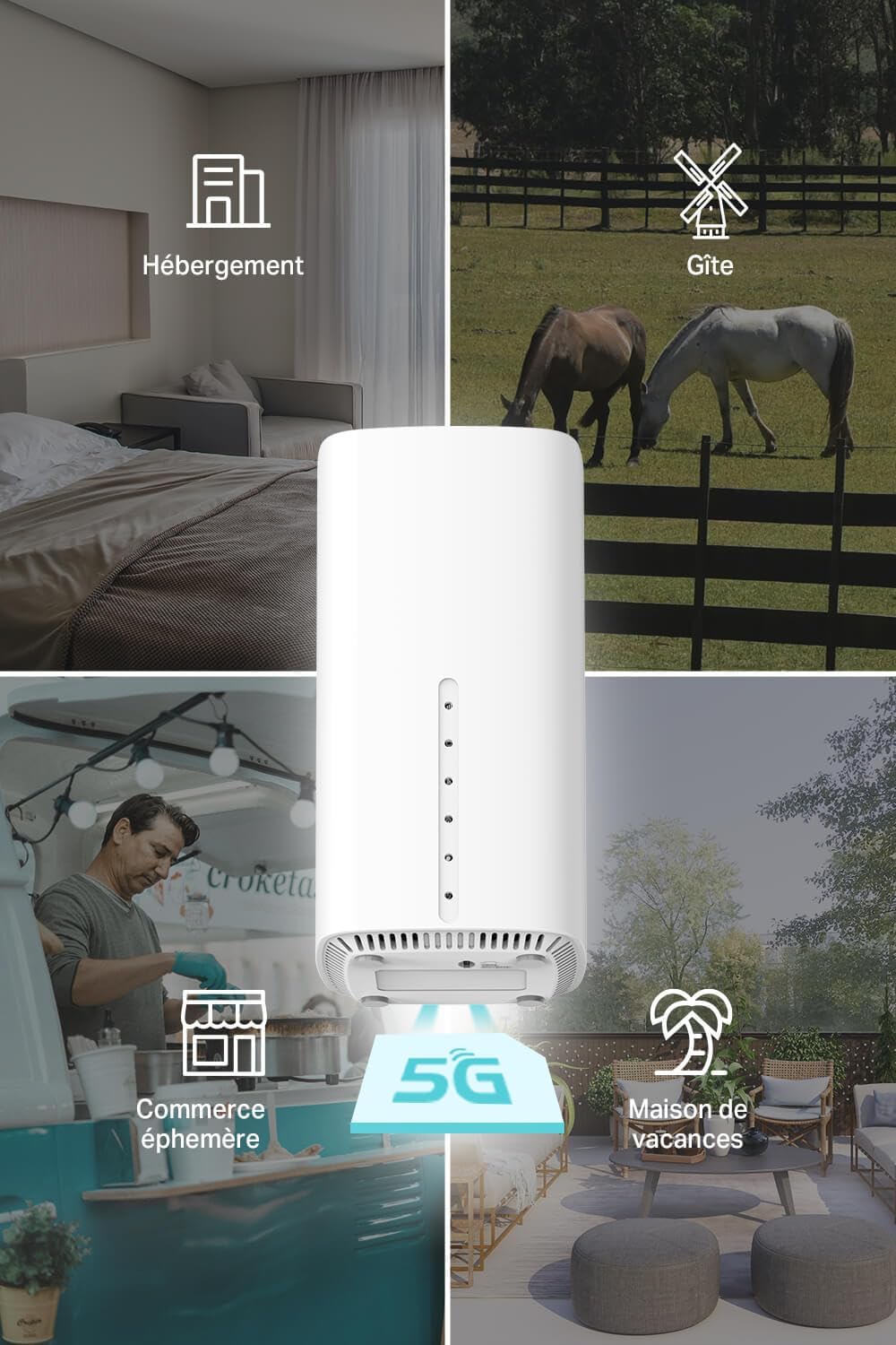 TP-Link Archer NX600 Routeur Wi-Fi 5G LTE, carte SIM 5G, AX3600 double bande Wi-Fi 6, 1 port 2,5 G + 2 ports 1G, gestion Web et application, plug and play – Image 8