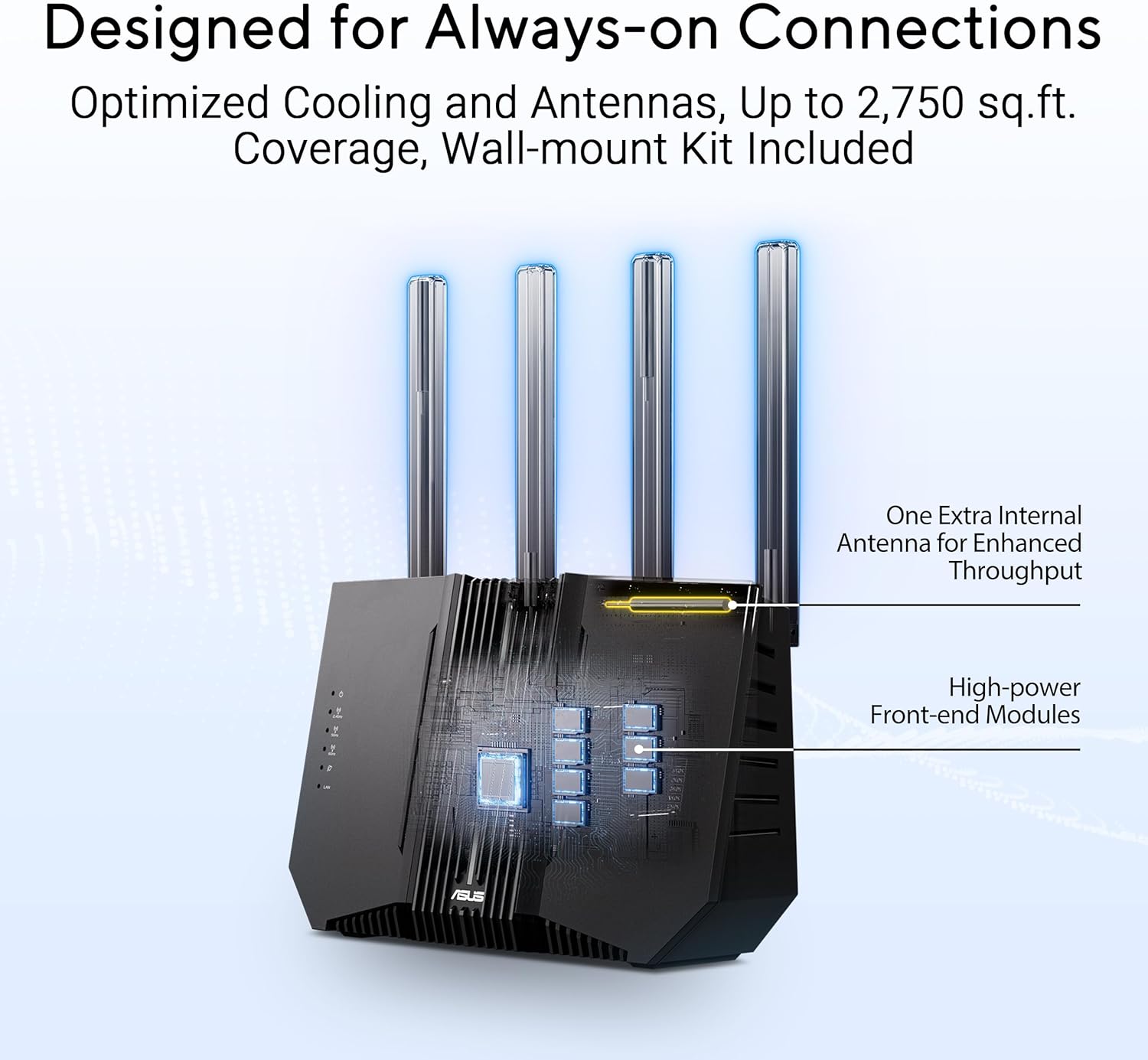 RT-BE92U - Routeur Wi-FI 7 Extensible - Tri-Bande BE9700, 320MHz & 4096-QAM, MLO, AI WAN Detection, AiMesh, Abonnement Gratuit à la sécurité réseau,VPNs – Image 5