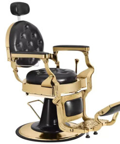 Vintage Barber Chair for Barbershop,Heavy Duty 360 Recline Salon Chair with Adjustable Headrest and Footrest, Supports Up to 700lbs, for Hair Beauty