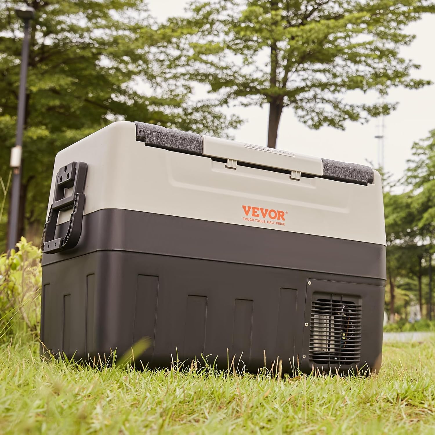 VEVOR Glacière Électrique Portable de 55 L Réfrigérateur de Voiture Portable 12/24 V CC 100-240 V CA Frigo Voiture Double Zone 0,6 kW.h -20 °C à 10 °C Réglable Congélateur pour Camion Bateau Camping – Image 8