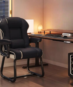 Alternative view of Yellow High-Back Leather Ergonomic Executive Chair