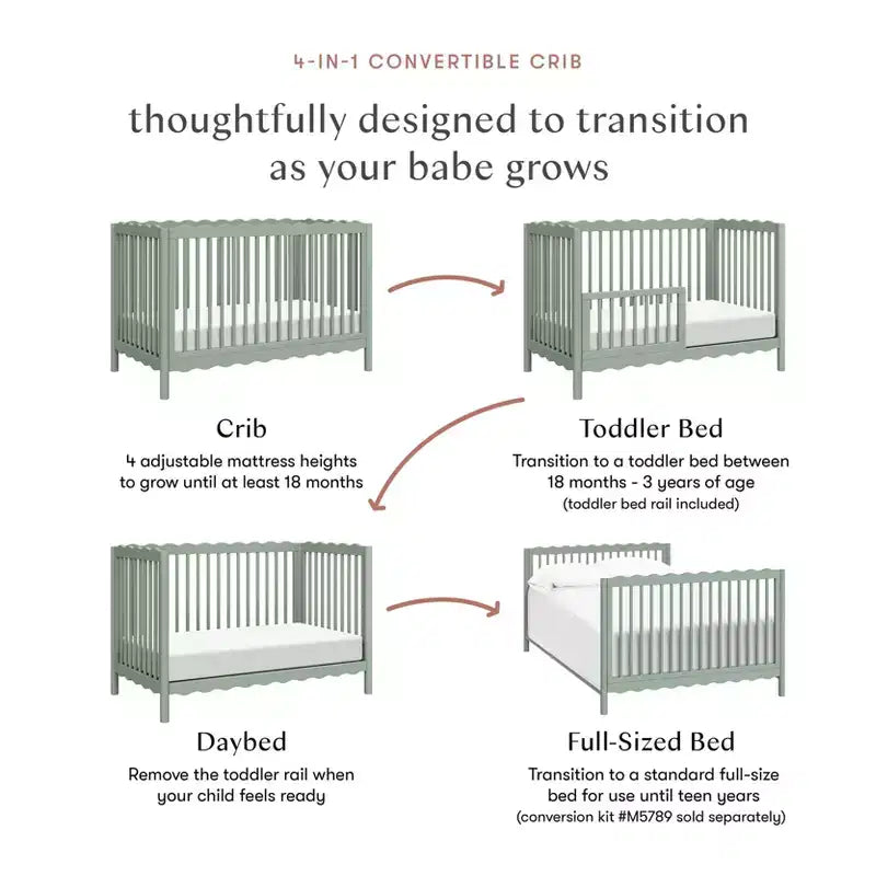 Babyletto Swell 4-in-1 Convertible Crib with Toddler Bed Conversion Kit – Image 26