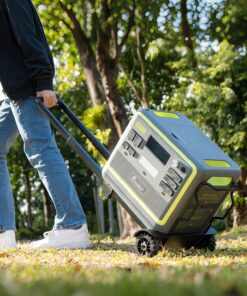Alternative view of FOSSiBOT F2400 Generateur Electrique Portable, 2048Wh Batterie LiFePO4 Station électrique, 3 Sorties CA 2400W (4800W Pic) 230V Groupe Electrogene Solaire pour Camping, Voyage Maison/Bureau