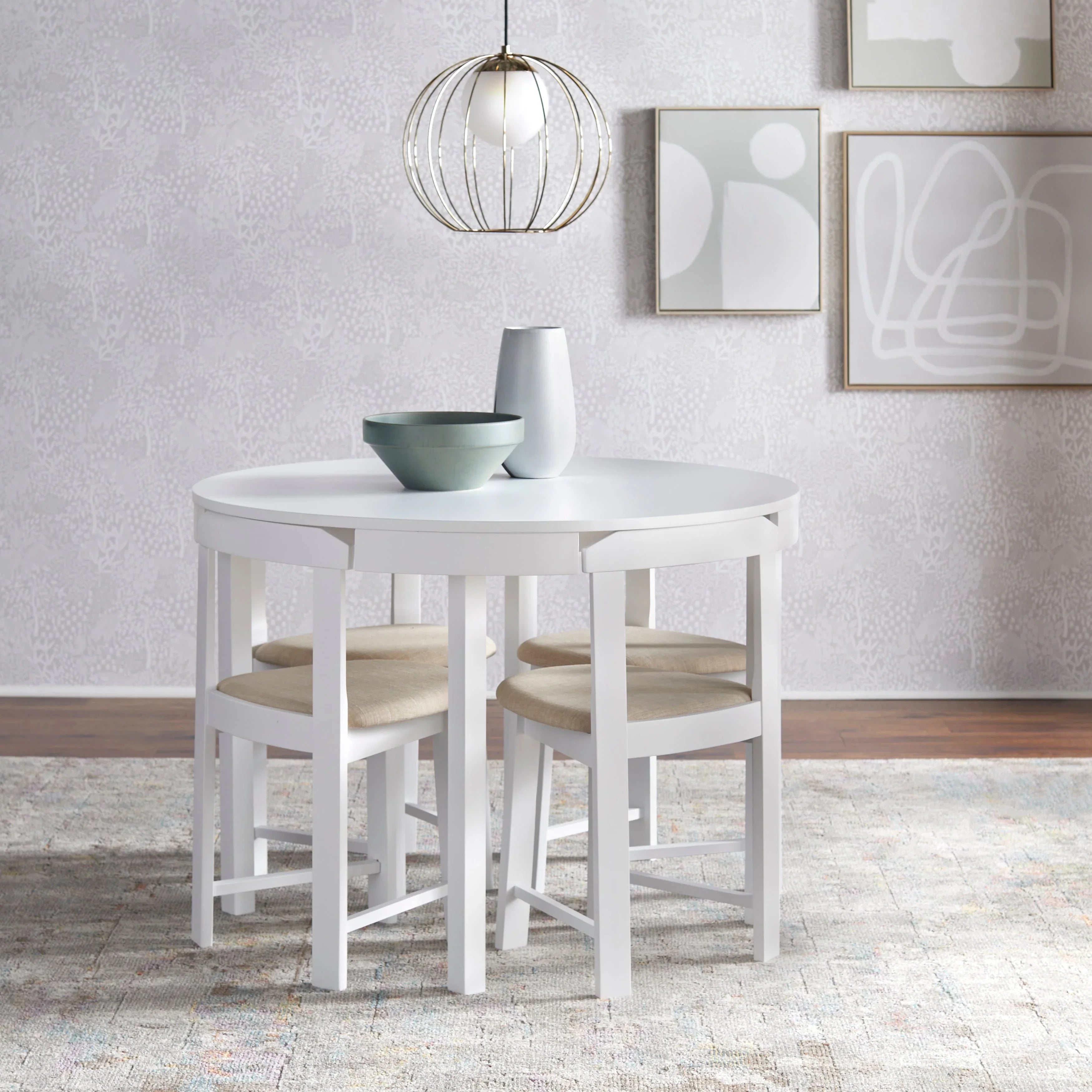 Harrisburg Tobey 5-piece Compact Round Dining Set – Image 4