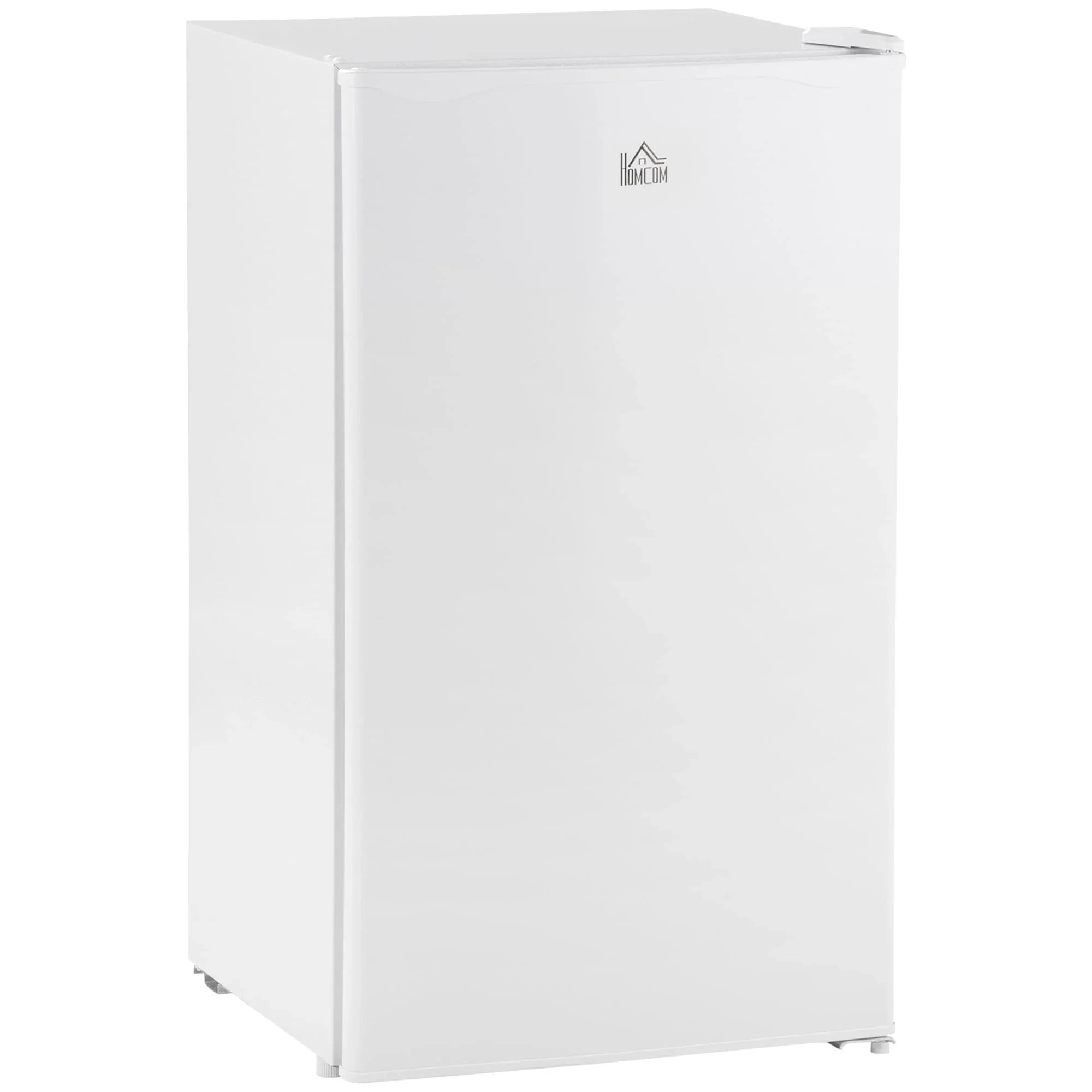 HOMCOM 3.2 Cu.Ft Mini Fridge with Freezer, Single Door Compact Refrigerator with Adjustable Thermostat for Bedroom – Image 3