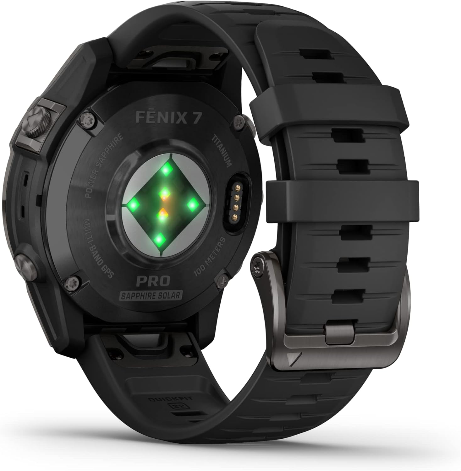 fēnix 7 Pro, Solar - Montre GPS Multisports connectée – Gray avec Bracelet Noir – Boîtier 47 mm (Reconditionné) – Image 4