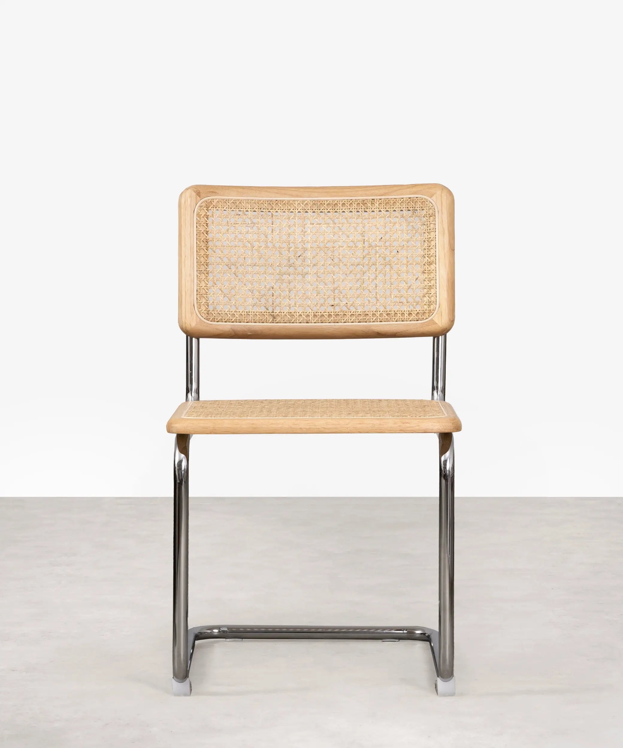 Silla de Comedor de Madera, Ratán y Metal Candy – Image 4