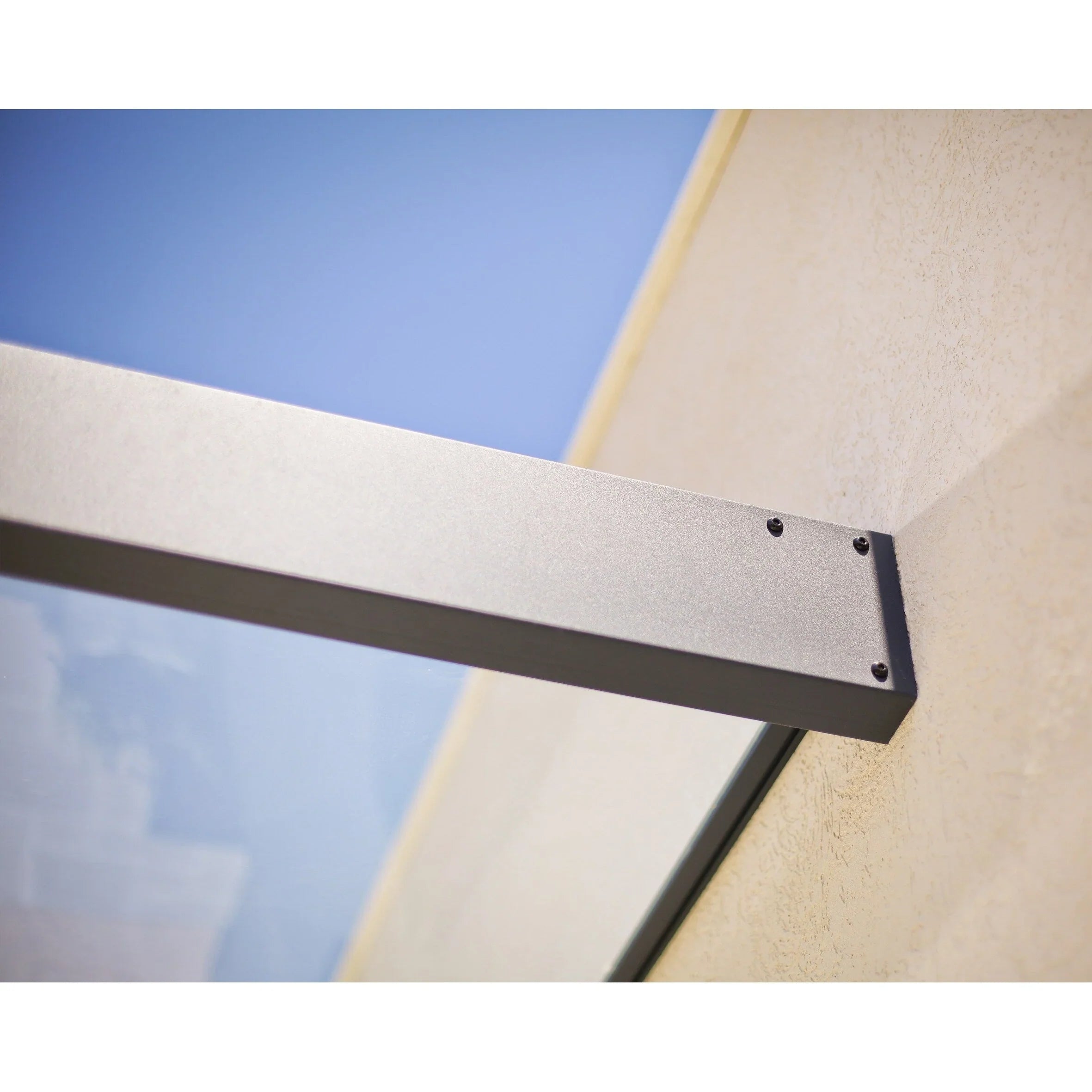 Sophia 3 ft. Grey Clear Door and Window Awning – Image 7