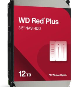 Alternative view of WD Red Plus 12TB NAS 3.5 Internal Hard Drive - 7200 RPM, SATA 6Gb/s, CMR, 256MB Cache