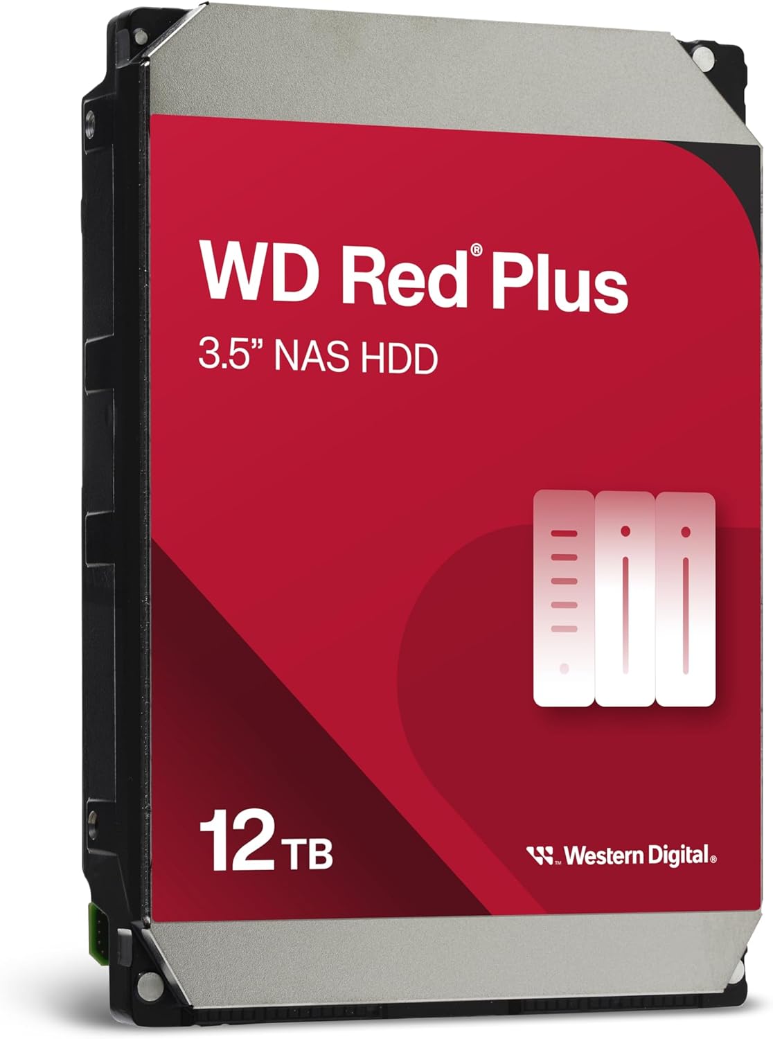 WD Red Plus 12TB NAS 3.5 Internal Hard Drive - 7200 RPM, SATA 6Gb/s, CMR, 256MB Cache – Image 2