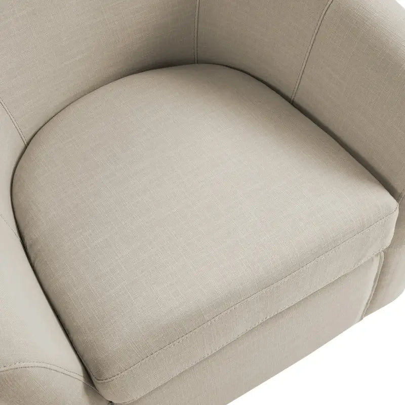 Set of 2 Modern Upholstered Swivel Barrel Chair Living Room Accent Chair – Image 20
