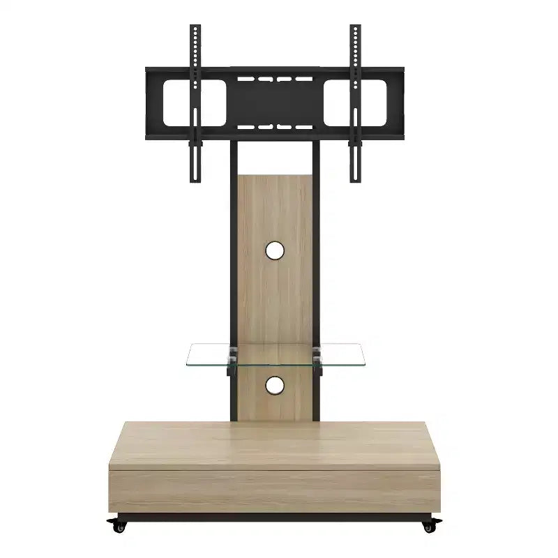 TV Stand for 32-75 TVs, Adjustable Height Mobile TV Cart with Drawer and Wheels for Living Room, Bedroom, Offices -ModernLuxe – Image 28