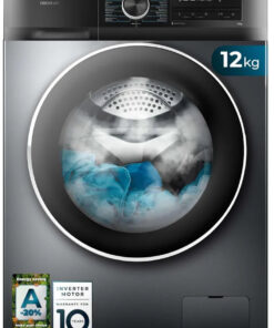 Machine à laver 12Kg Cecotec Bolero DressCode 12500 Inox, Inverter Plus, SteamMax, avec 16 programmes