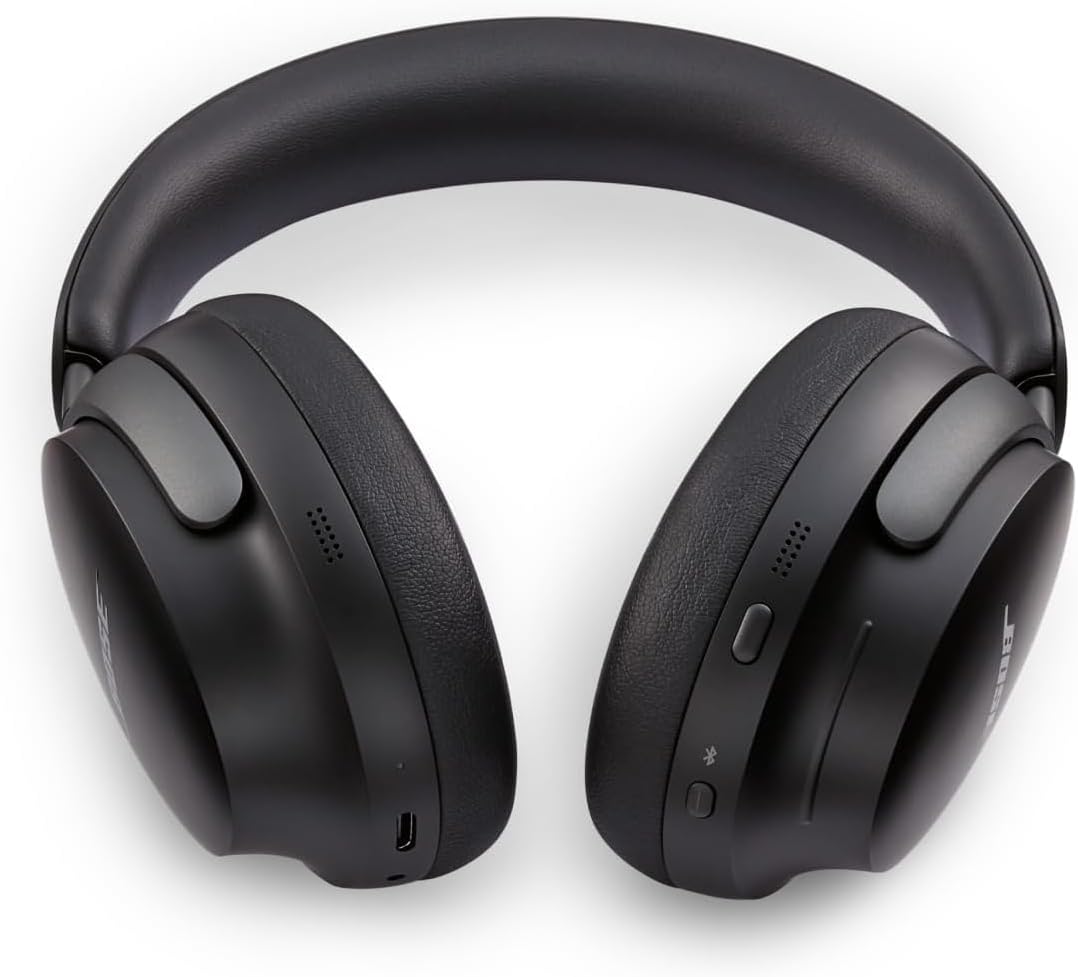 QuietComfort Ultra Headphones, Casque sans fil à réduction de bruit avec audio spatial, Casque Bluetooth confortable avec micro intégré, jusqu’à 24 h d’autonomie de la batterie, Noir – Image 5
