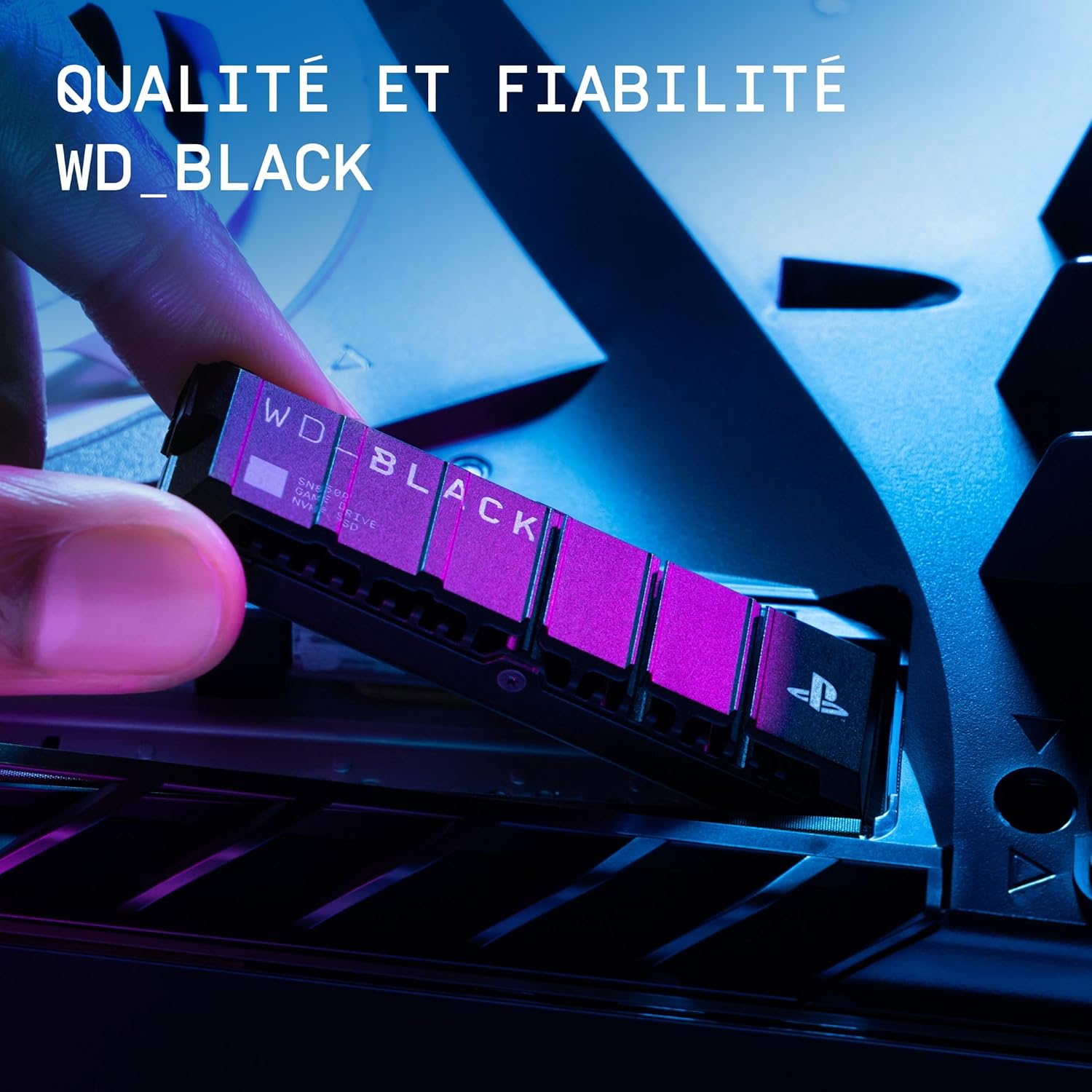 WD_BLACK SN850P 2 To PS5 SSD, Disque SSD interne, Lecture jusqu'à 7300 Mo/s, M.2 2280 PCIe NVMe, Carte d'extension PS5, Officielle pour et PS5 Consoles, avec dissipateur Thermique, Noir – Image 7