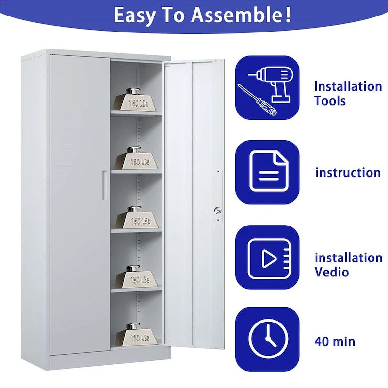 Metal Garage Storage Cabine – Image 9