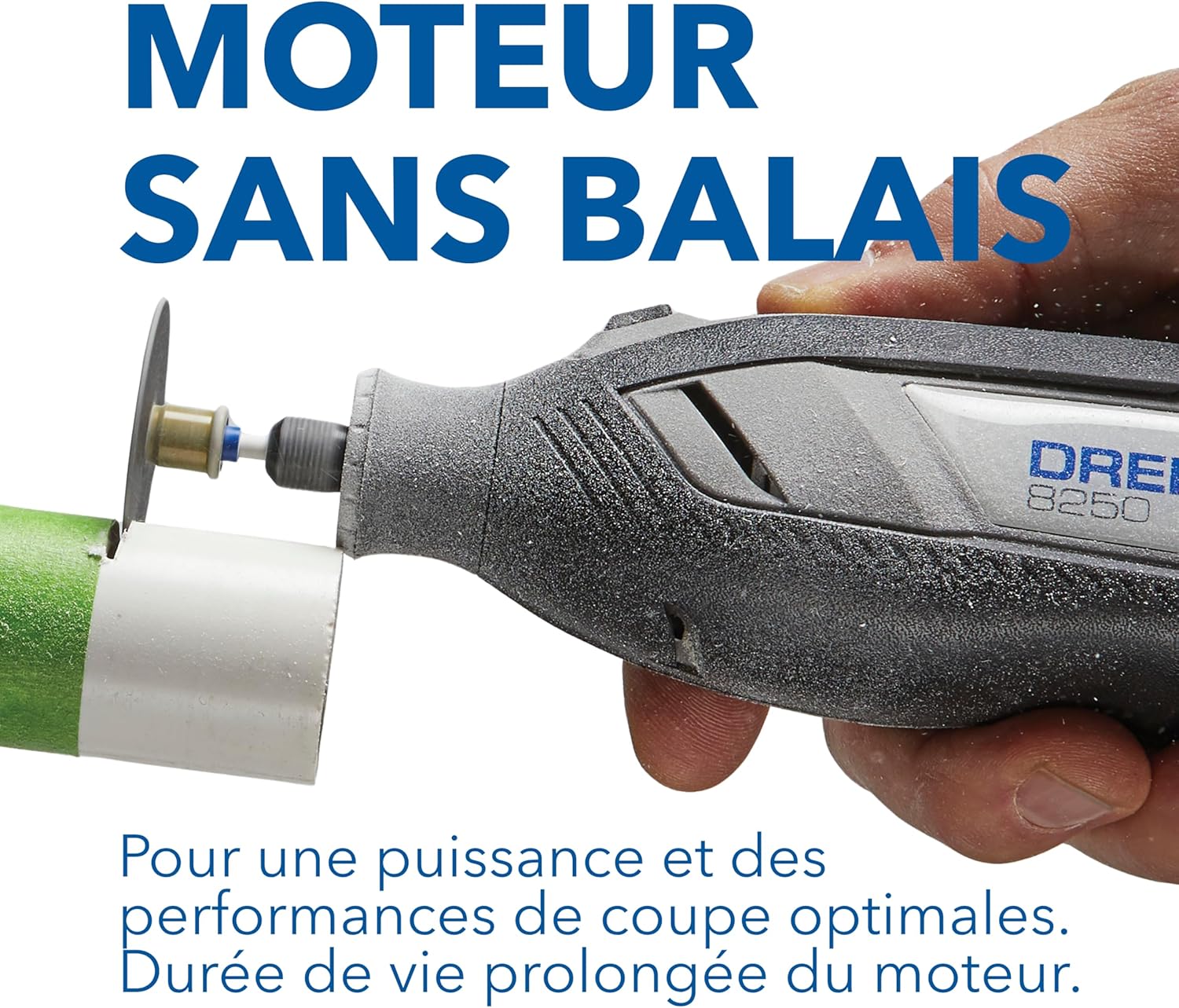 Dremel 8250 Outil rotatif sans fil 12 V 5 000-30 000 tr/min Kit d'outils multifonctions sans balais avec boîte Dremel, 65 accessoires, 5 accessoires et embouts, pour poncer, fraiser, graver – Image 3