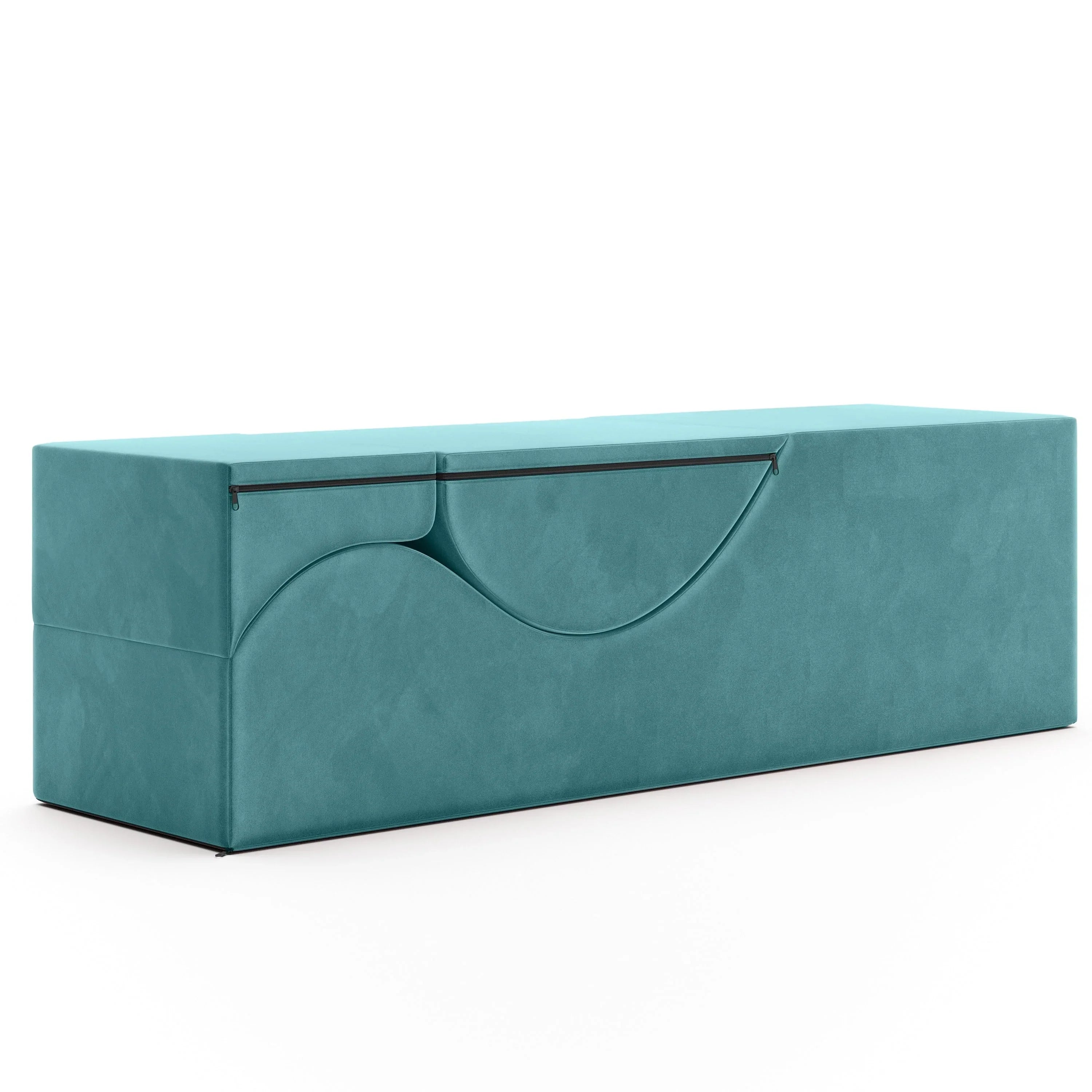 Avana Kami Convertible Chaise / Yoga & Massage - 2-In-1 Ottoman with Concealed Fold Out Yoga Lounge Chair, Microvelvet - N/A – Image 38