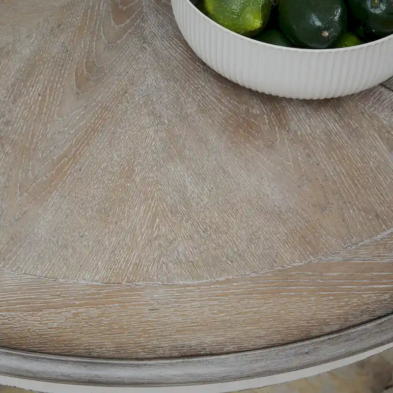 Magnolia Manor Round Pedestal Dining Table with Expandable Leaves - 2 Finishes – Image 5