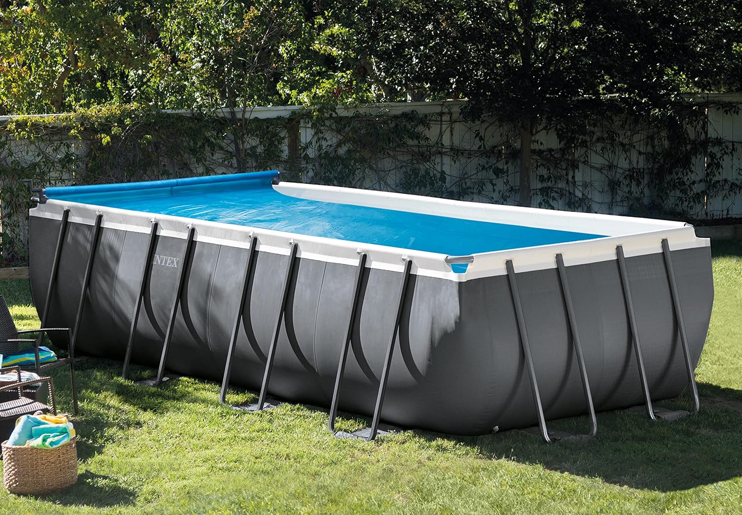 Intex Reel de Couverture Solaire, pour 2,5 m - 4,6 m de Large Intex Above Ground Pools – Image 6