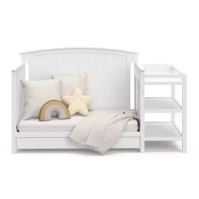 Storkcraft Steveston 5-in-1 Convertible Crib and Changer with Drawer – Image 14