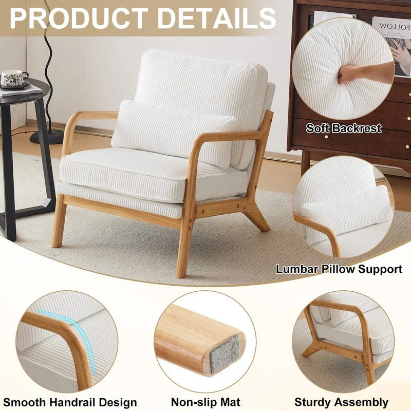 Mid Century Modern Upholstered Accent Chair – Image 80