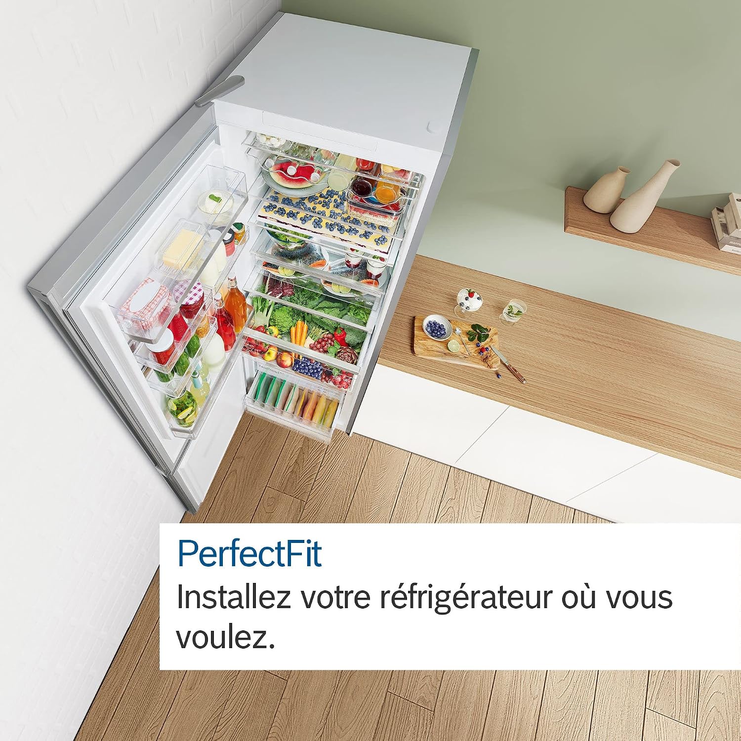 Bosch KGN33NLEB Série 2 Réfrigérateur combiné pose-libre - 282L - L 60cm x H 176cm - Inox – Image 5