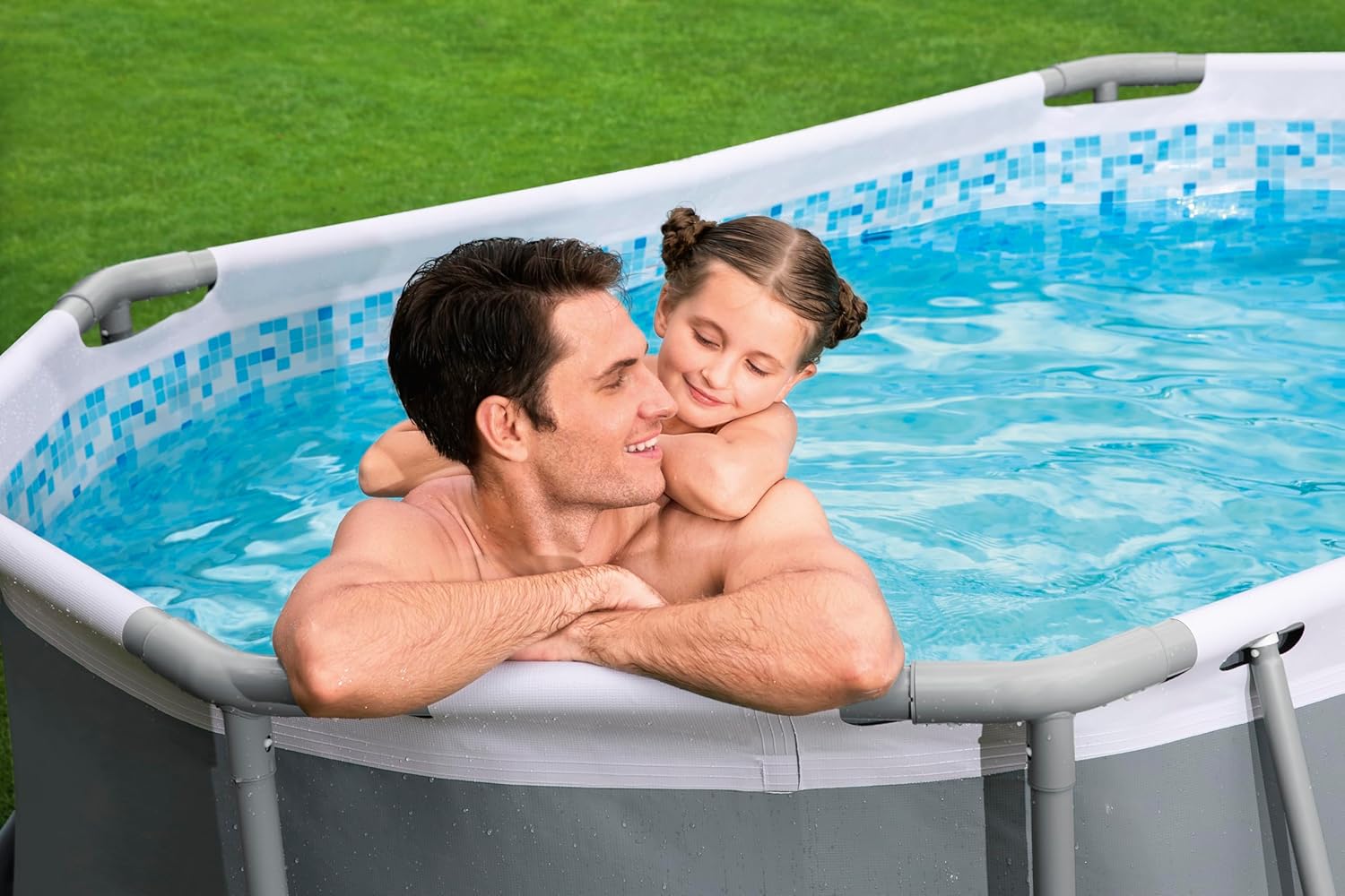 Bestway Steel Pro Max Kit Piscine Hors Sol - 305 cm x 200 cm x 84 cm - Gris – Image 3