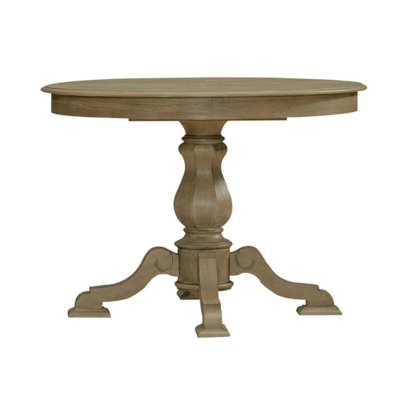 Magnolia Manor Round Pedestal Dining Table with Expandable Leaves - 2 Finishes – Image 24