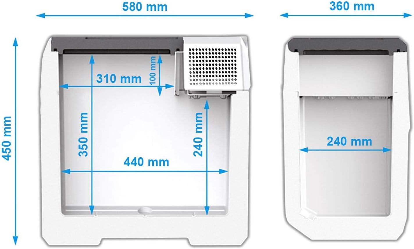 Dometic MOBICOOL FR40 ACDC Glacière Compression Environ 12V/ 24V et 230 V, 38 L – Image 4