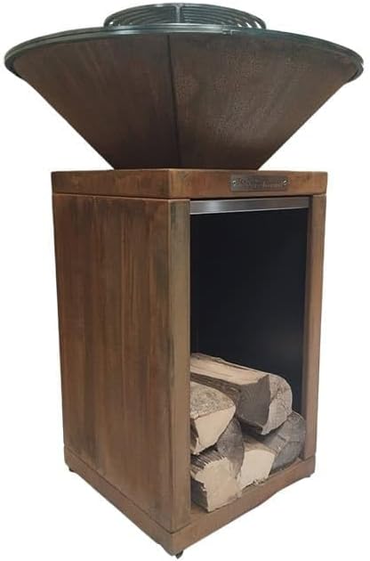 Brasero Acier corten Rond - 75 cm, 12 Personnes, Jardin et extérieur/Barbecues et planchas/Braseros – Image 2