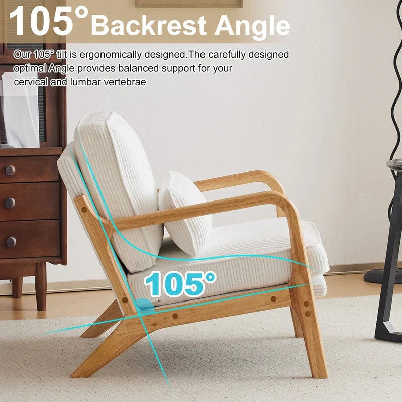 Mid Century Modern Upholstered Accent Chair – Image 78