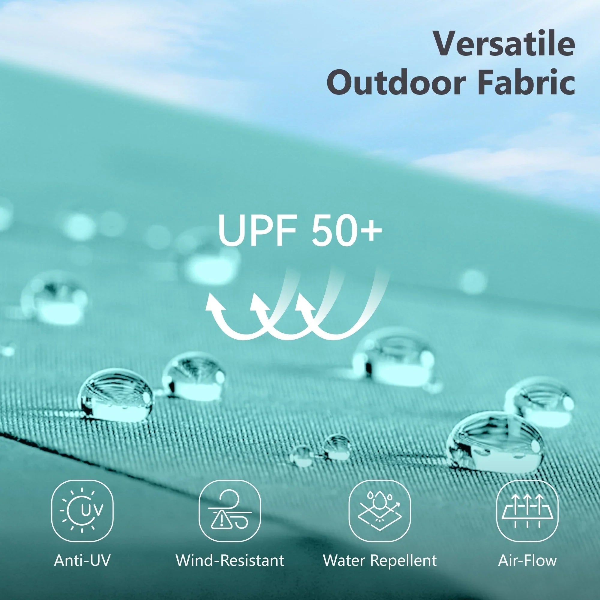 MAISON ARTS 15-foot Rectangular Crank Double-sided Outdoor Market Umbrella Solar LED Lighted Patio Umbrella with Base Included – Image 26