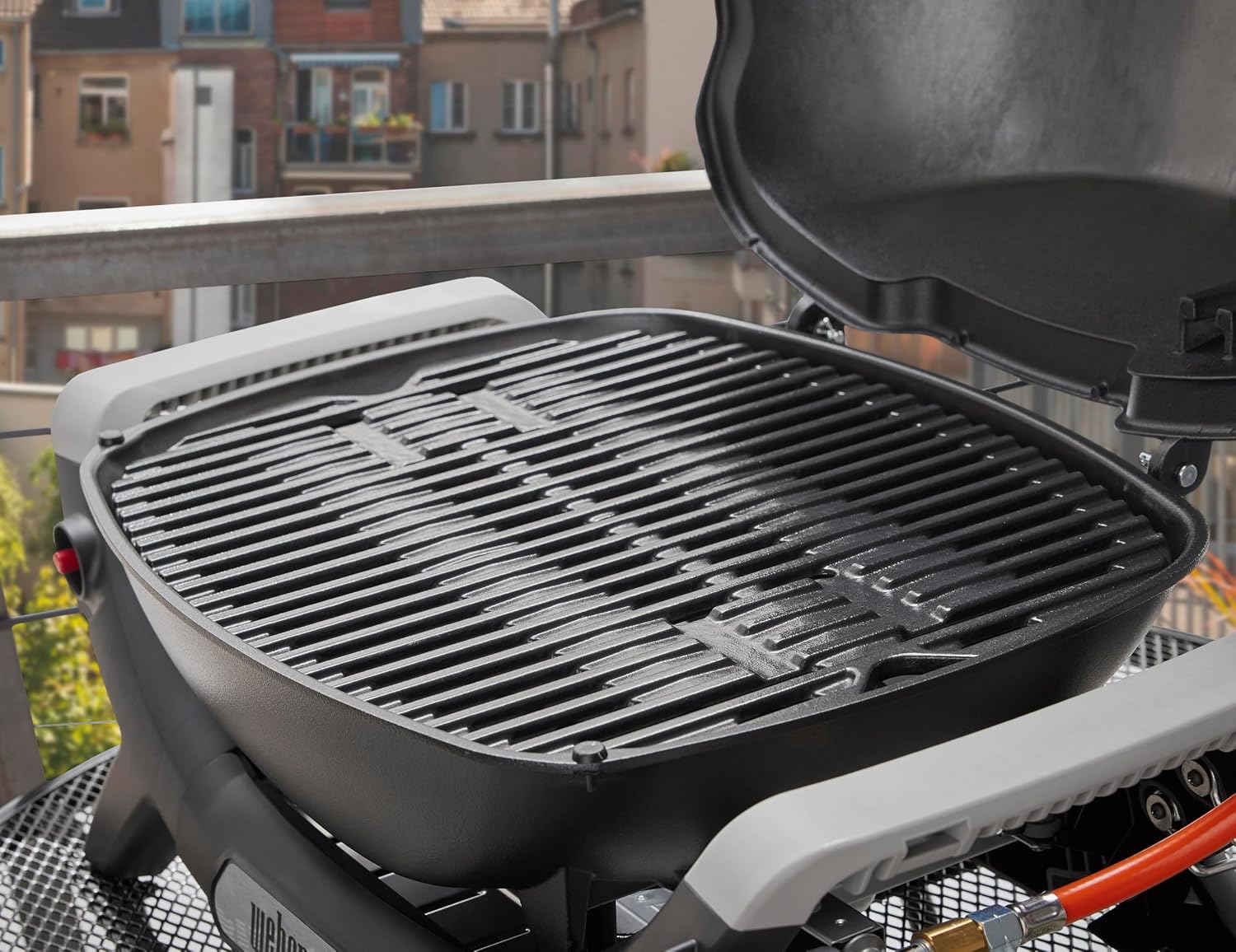Weber Barbecue à gaz Q 1100N / Barbecue portable léger pour camping, patios et balcons avec brûleur haute efficacité, grilles en fonte émaillée et allumage électronique, noir – Image 12
