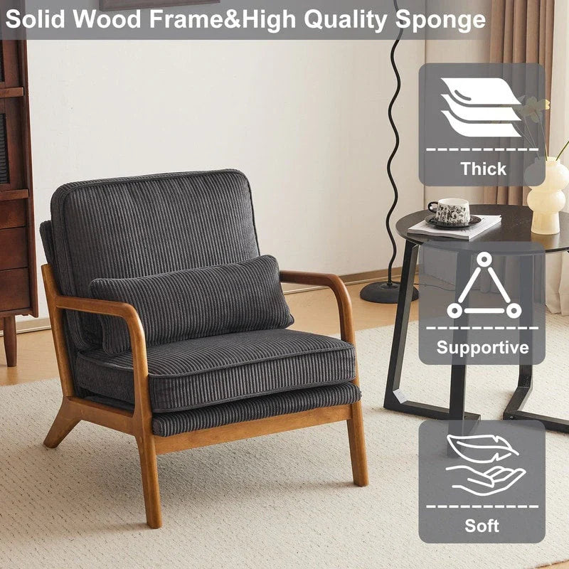 Mid Century Modern Upholstered Accent Chair – Image 71