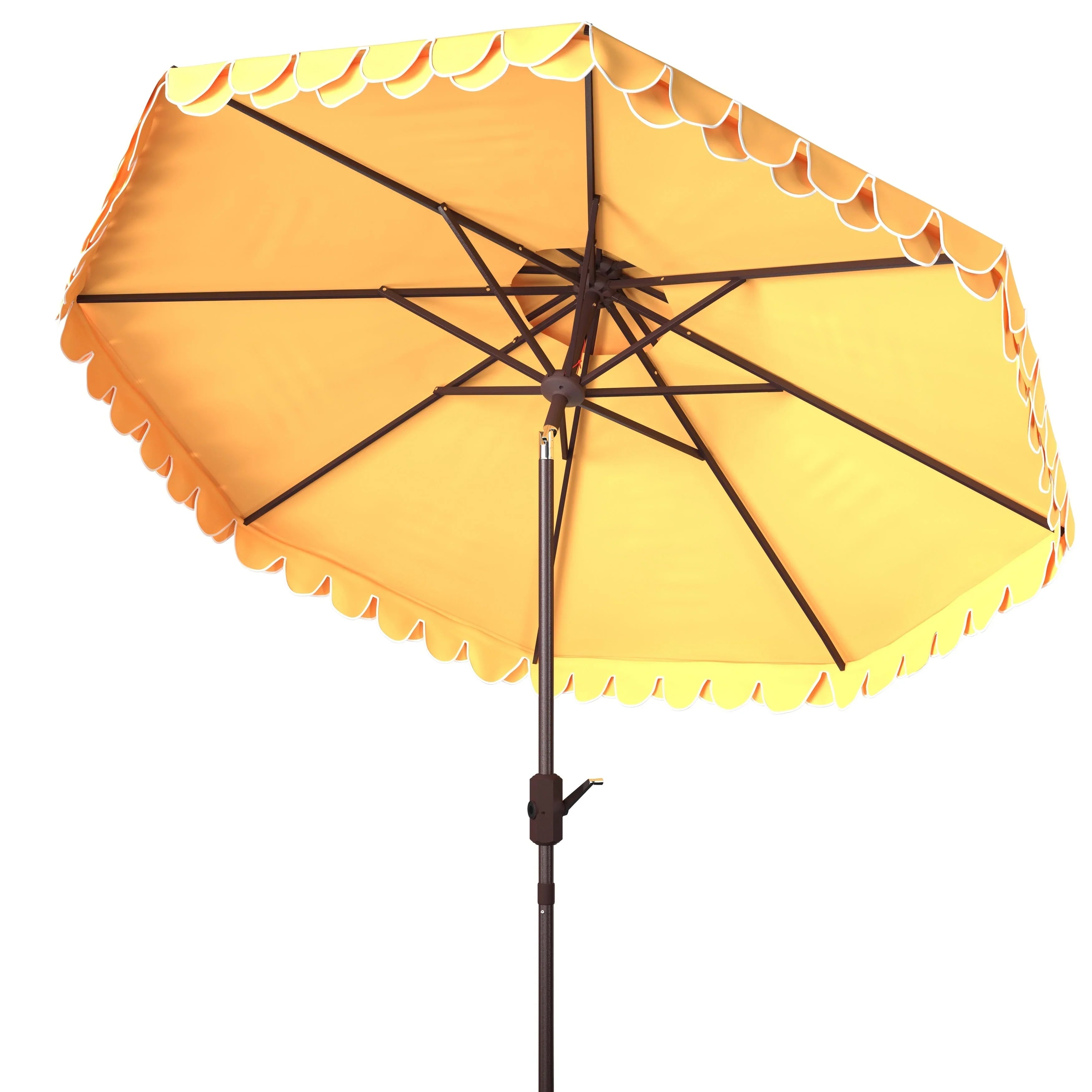 SAFAVIEH Outdoor Kjerstin Valance 9Ft Double Top Umbrella – Image 10