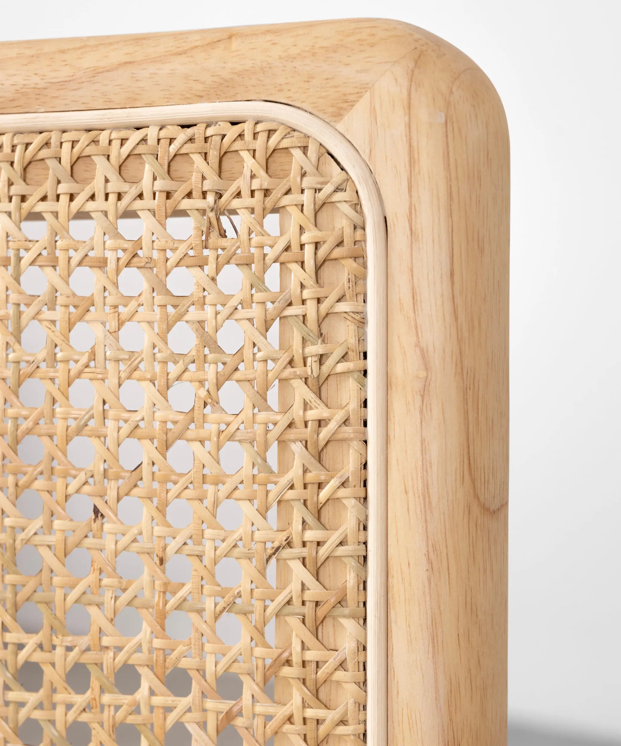 Silla de Comedor de Madera, Ratán y Metal Candy – Image 3