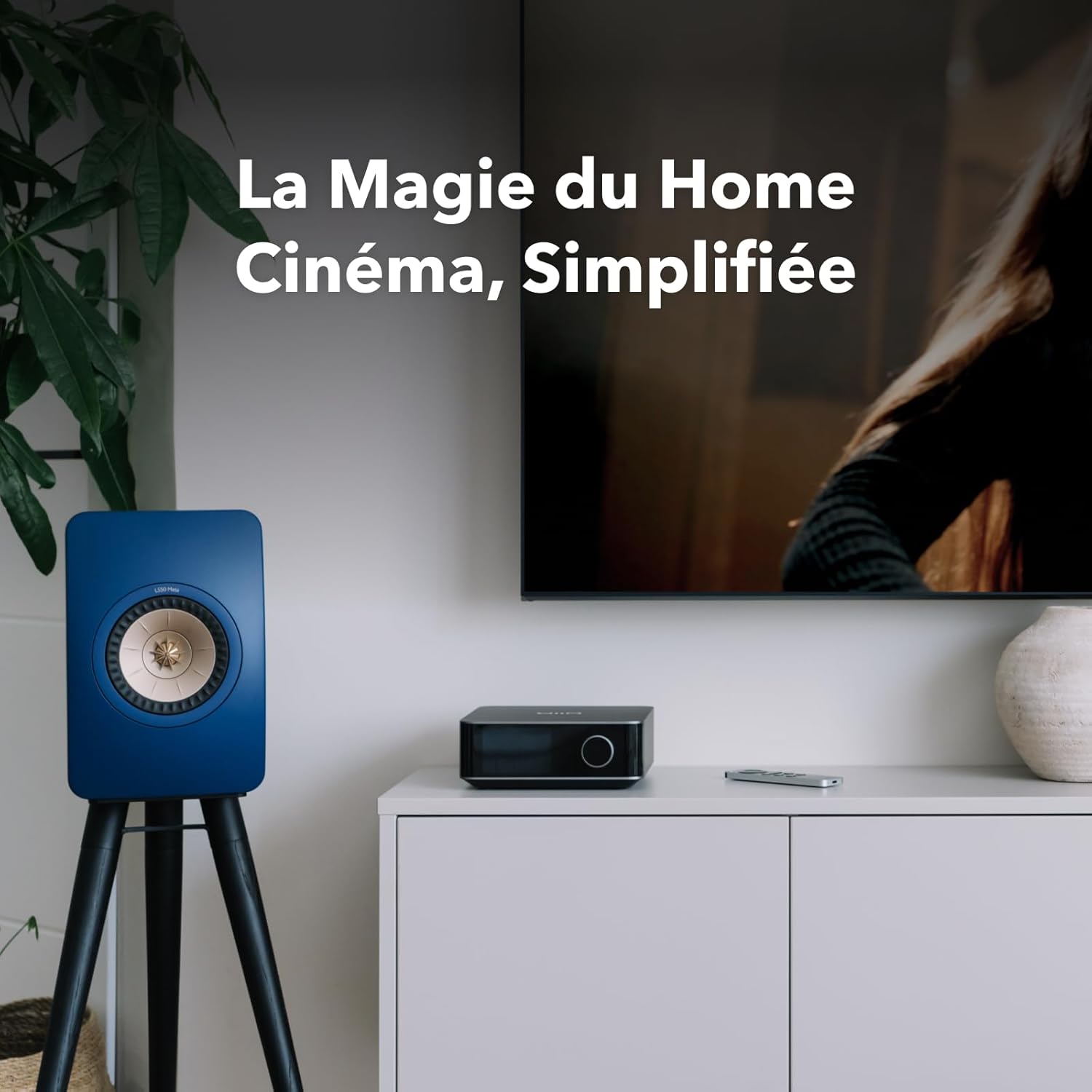 WiiM Amp Ultra avec Voice Remote2 | Amplificateur de Streaming 100W avec DAC ESS ES9039Q2M Dual Amplis TI TPA3255 |Égaliseur RoomFit Intégré&Écran Tactile| Entrées HDMI ARC, Optique, RCA| Gris Spatial – Image 4