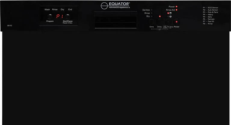 Equator 24'' Built In Dishwasher 14 Place Settings Front Control – Image 2