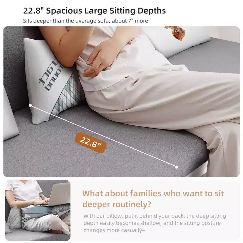 Luck Live Modern 62.2in. sleeper sofa Multifunctional Storage Sofa Bed – Image 14