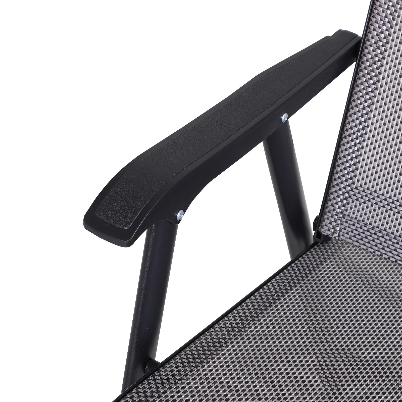 Outsunny 4-piece Folding Patio Chair Set with a Simple & Chic Design, Comfortable for the Deck, Garden, Yard & Travel – Image 11